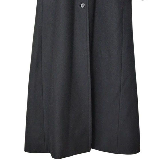 Harve Benard Vintage Black Long A-Line Wool Blend Coat Sz 10 - Picture 7 of 16